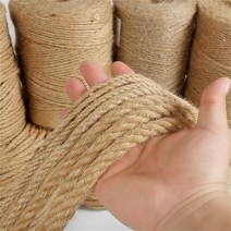 마닐라로프 와이어 안전 밧줄 DIY 공예품용 천연 황마 꼬기 빈티지 로프 코드 스트링 삼베 선물 포장 원예, 06 2mm 30meter