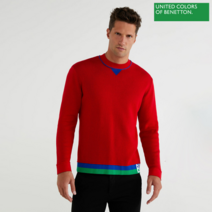 베네통 베네통 Color block point sweater 0F_1094K1M80_903
