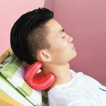 휴대용 경추 스트레칭 쿠션 목 베개 요가 필라테스 1목스트레칭폼-그레이 목베개 휴대용베개 목견인기 경추스트