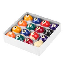 당구용품 빌리야드 악세사리 공 세트 16pcs 253238mm 대 공 폴리 에스테르 수지 작은 큐 공 풀 세트, 32mm