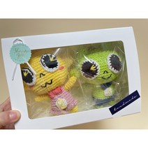 신비아파트 손뜨개 키링 신비인형 금비인형 열쇠고리 선물용, 금비(노랑)