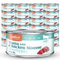 펠리코 캣 참치 치킨순살무스캔 95g x24개