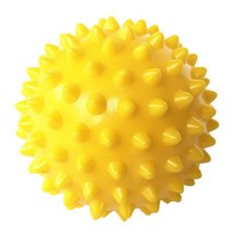 강아지짐볼 1 pc 6.5cm 마사지 볼 롤러 반사 요법 스트레스 pvc 바디 요가 마사지 볼 pvc 사용하기 쉬운 포켓 안마사 필라테스, 협력사, B형 노란색