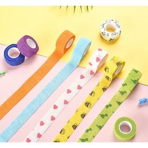 리투나 손가락보호 압박 컬러붕대 반창고 색상랜덤, 6가지(색상랜덤)