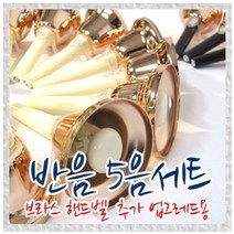 [레인보우]핸드벨 브라스 반음 5음 (8음~13음)업그레이드 (Rainbow Handbell Brass 5pcs)