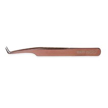 90° 파이버 팁 로즈 골드 메가 볼륨 속눈썹 연장 핀셋 게임 체인저 손쉬운 그립 쉬운 패닝 Beauty By XXI