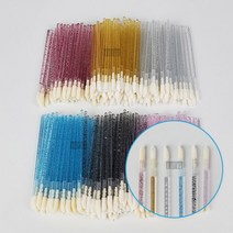 일회용 글리터 립브러쉬 (50개) 색상랜덤 / 반짝이 미니면봉 반영구재료 메이크업