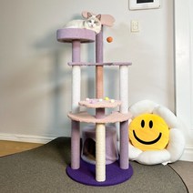 [고양이나비완구] PETCA 나비 스크래쳐 캣타워 고양이장난감 140cm, 퍼플