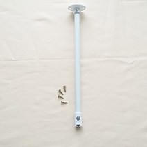 드림아트 (휘어지는 구간에 적합) 라운드 커튼레일 (120~420cm 22종), 화이트 지지대(소)
