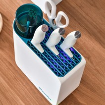 행운스타 주방용 수저 칼 수납함 살균소독 칼꽂이 CG309, 화이트