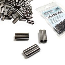 HITPACE 팔자슬리브 쌍슬리브 자작채비 100pcs 모노낚시, 1.0mm