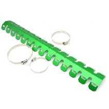오토바이 바이크 배기 머플러 가드 보호대 커버 방열 실드 4, 10형490mm green