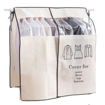 HOME 행거 가림막 덮개 커버 옷 세탁소 커버 90X110cm, 블랙