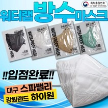워터랩마스크 1매입 새부리형 2D 일회용방수마스크 물놀이마스크 워터파크마스크 사우나마스크 목욕탕마스크 수영장마스크, 화이트 1매입, 대형 외장형