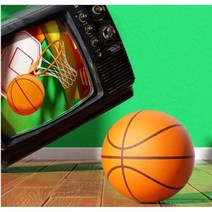 무소음 농구공 아파트 스펀지 큰 공 층간 소음 방지, (클래식오렌지-솔리드컬러모델)3호농구