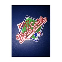 MLB 1987 월드 시리즈 저지 패치 아이언 온 4