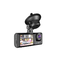 DFMEI 블랙박스 3록 고화질 차량용 히든 3렌즈, 32G 메모리 카드 추가