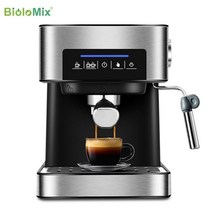 커피그리인더 원두분쇄기 BioloMix 20 바 1050W 반자동 에스프레소 커피 머신 메이커 우유 Frother Cafetera 카푸치노 온수 스팀, CHINA, EU, CM6863