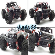 오프로드RC카 몬스터트럭 차동기어 원활한 코너링 쇽업쇼버 빠른 드리프트 레드 입문용 튜닝