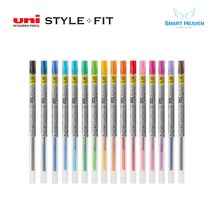 uni 유니 스타일핏 중성리필심 UMR-109, 0.28mm 중성리필심, 블루