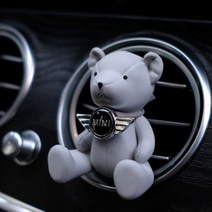 1+1 행사 센트로제 테디베어 가죽 곰 차량용 석고 방향제 디퓨저 명품 고급 오일 리필 석고방향제, 01.블랙베리 앤 베이, 그린