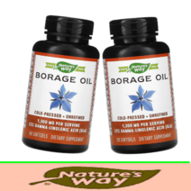 네이처스웨이 감마리놀렌산 보리지오일 1300mg 냉압착추출 GLA 소프트젤 [60정*2병]