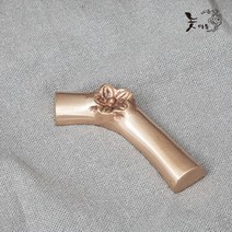 놋마을 방짜유기 매화 수저받침 유기 놋 그릇