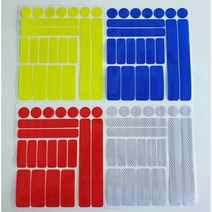 야간에 빛을 반사 안전운행 오토바이 자전거 반사테이프 안전라이딩, 레드