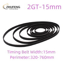컨베어벨트 3d 프린터 gt2 15mm 폐쇄 루프 고무 2gt 타이밍 벨트 폭 길이 320 350 400 420 436 500 600 610 710 760mm, 2gt-760mm, 1개