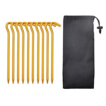 바람막이천막 캐노피텐트 캐노피천막알루미늄 합금 가 있는 18cm 텐트 말뚝 튼튼한 정원 마당 캐노피 캠핑, 08 Set 8