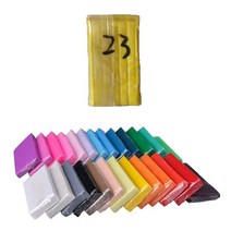 와이지알씨 폴리머클레이 색상 25g 모음 공예 플라스틱 미니어쳐, 23.머스타드 25g