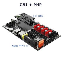 3D프린터 관련 부품 용품 BIGTREETECH Manta M4P M8P 마더보드 32 비트 CB1 V2.1 포함 Klipper Raspberry, CB1 With M4P