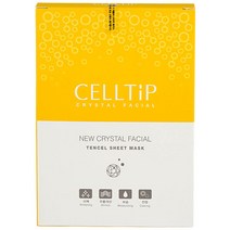 셀팁 크리스틀 페이셜 텐셀 시트 마스크팩7매, 크리스틀 페이셜 텐셀 시트 마스크팩x7매