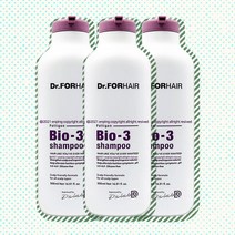 Dr.for hair bio 3 shampoo 500ml 두피 클린 탈락 모발 안티 에이징 두피강화 피부 안전성 평가 완료 머리단백질 홈쇼핑 샴푸 샴퓨 삼푸 1통 1개 500 m, 500ml X 2통