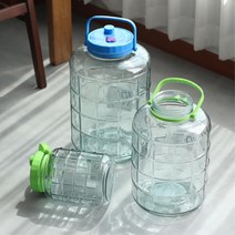 담금주 보관 유리병 담금병 발효식품 수제청 과일담금술병 인삼주병 담금주병 담금술병 술병 매실술병 공병, 01. 숨쉬는 효소병 3L(색상랜덤)