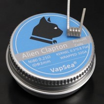 3.0mm 융합 Clapton Ni80 A1 316 외계인 30 개 20 10 개 미리 만들어진 와이어 믹스 트위스트 가열 저항 코일 50 묶음, 50pcs, Ni80Alien0.25