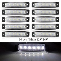 가이드모터 선외기 전동 프로펠러 선외기 부품 악세사리 10pcs 해양 보트 방수 12v 24v 6 led 램프 캐빈 데크 예의 빛 선미 트랜 섬 조명 작은 보트 요트에액세서리, 휘