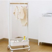 [이동식 아동행거]키즈옷걸이 우드 나무소재 트롤리 반려동물 애견행거 수납함 심플 키즈행거, 상세페이지 참조, 상세페이지 참조