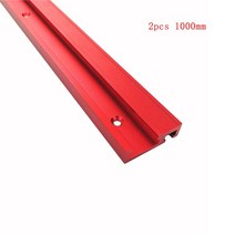 목공 45 T-트랙 슬롯 마이터 트랙 지그 정지 슬라이딩 T-슬롯 라우터 테이블 밴드 톱 DIY 도구 600/800/1000, [06] 2pcs 1000mm