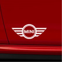 BMW미니 로고 범퍼 트렁크 꾸미기 흠집가리기 스티커 뒷유리 잔기스 파인곳커버 쏘나타LF 찌그러진곳보완 제네시스 쏘렌토 스크레치 캐스퍼 싼타페DM, 1개, 오렌지