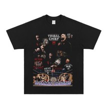WWE 로만 레인즈 반팔 티셔츠 레트로 프로레슬링 레슬러 레슬링 기념 굿즈 운동복