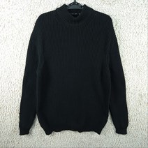 빈티지프렌/ [남L]ZARA 블랙 코튼 골지 니트