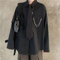 자켓형 블라우스 데님 여자 면접 청남방 호피 셔츠 여성 스타일 하라주쿠 중공 디자인 세련된 남여 십대 탑 모든 경기 유행 인기있는 간단한 여성