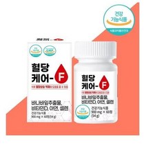 혈당케어 F 900mg 60정 2개월 바나바잎추출물 비타민D 셀레늄, 단품, 단품