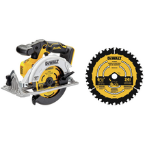 미국 디월트 브러시리스 20V 원형톱 6-1/2인치 본체만 DEWALT DCS565B, 본체 + #2 ﻿24톱날
