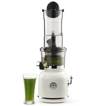 업소용 착즙기 원액기 180W 느린 Juicer 콜드 프레스 추출기 필터 세척 전기 과일 기계 대형 구경 멀티 컬러 압착기 220V ED, [01] white, [03] UK