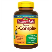 Nature Made 네이처메이드 수퍼 비 콤플렉스 폴산 엽산 Super B Complex Folic Acid 250정 1개