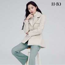 JJ지고트 JJ.ro 플랩 테일러드 슬림핏 울 코트 GMAA0CTR5