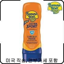 바나나 보트 스포츠 선크림 Banana Boat Sport 자외선 차단제SPF 30 8oz(미국직송 관부가세포함), Single／8 Fl Oz Pack of 1