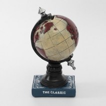 동전금고 아이디어상품 빈티지한 지구본 모형, 1개
